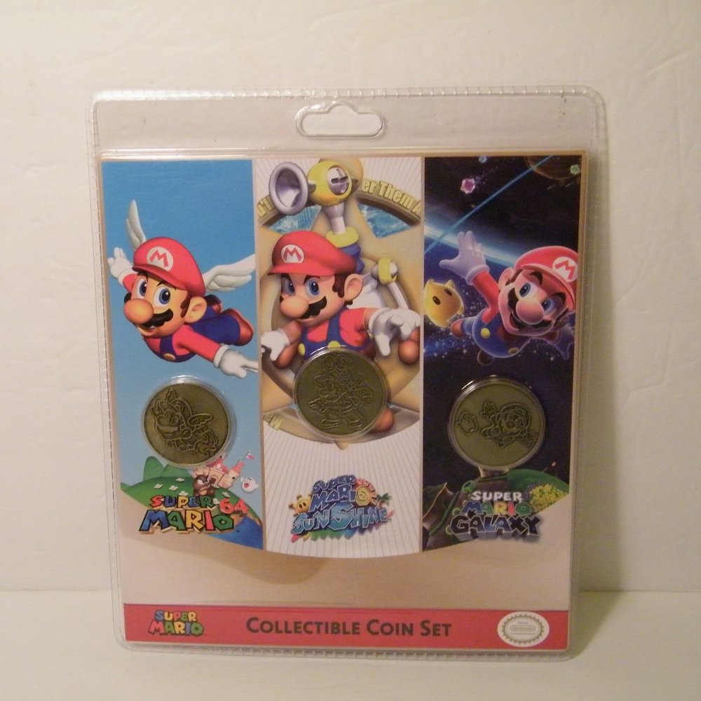 NEW Super Mario Coin Set 3 Collectible Coins